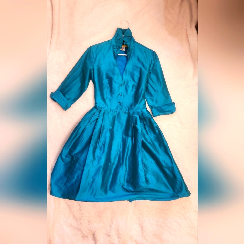 Stunning Raw Silk Cocktail Dress